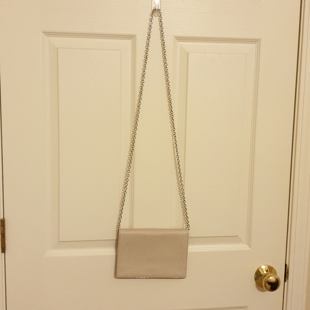 Halogen Bar leather crossbody clutch